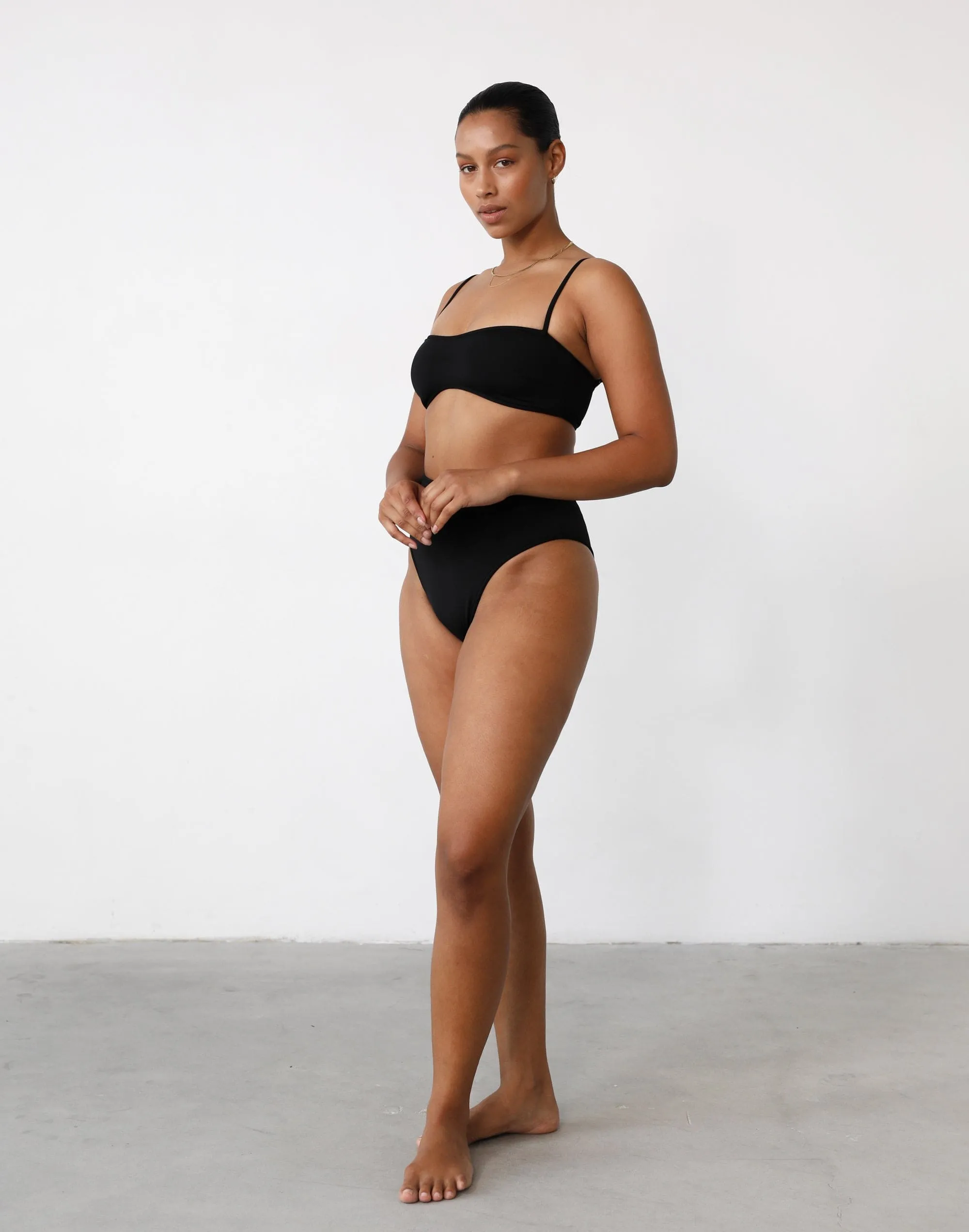 On Board Bikini Bottoms (Black/White)