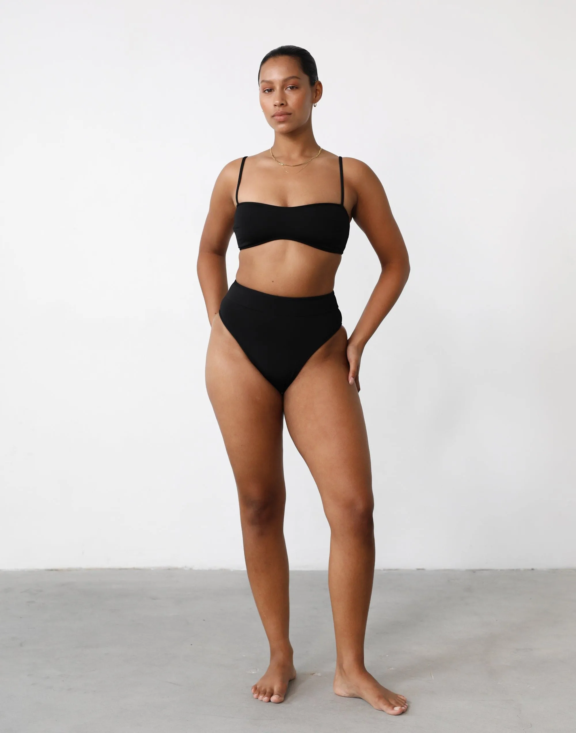 On Board Bikini Bottoms (Black/White)