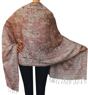 Paisley Wool Womens Scarf Shawl Gift Indian Clothing (82 x 28 inches)