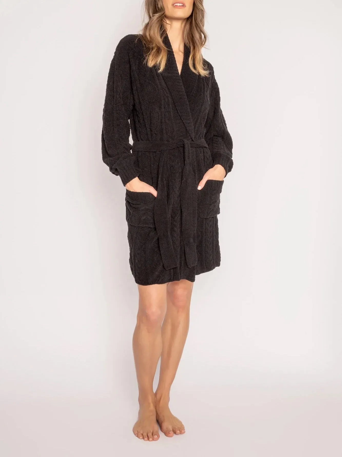 PJ Salvage Cable Knit Robe