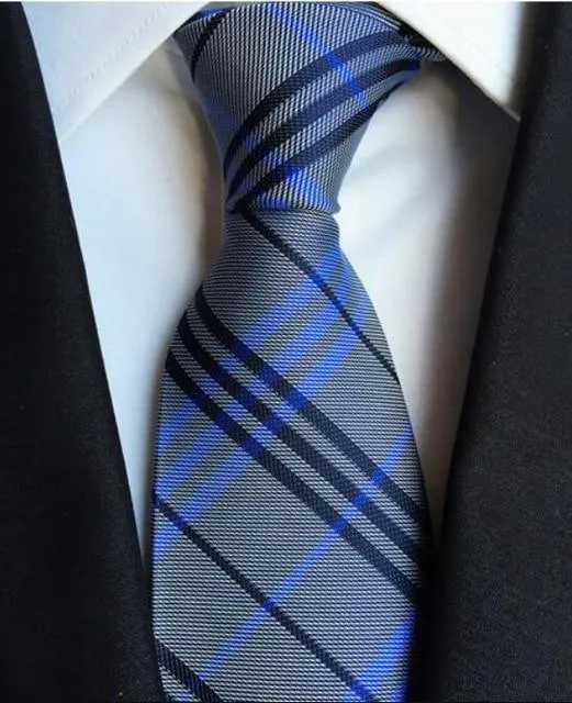 Plaid Striped Silk Men Neckties