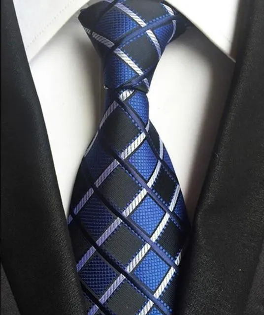 Plaid Striped Silk Men Neckties