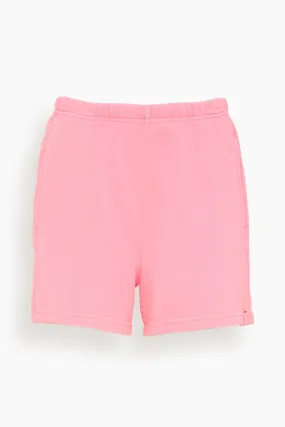 Shayne Sweatshort in Pink Torch