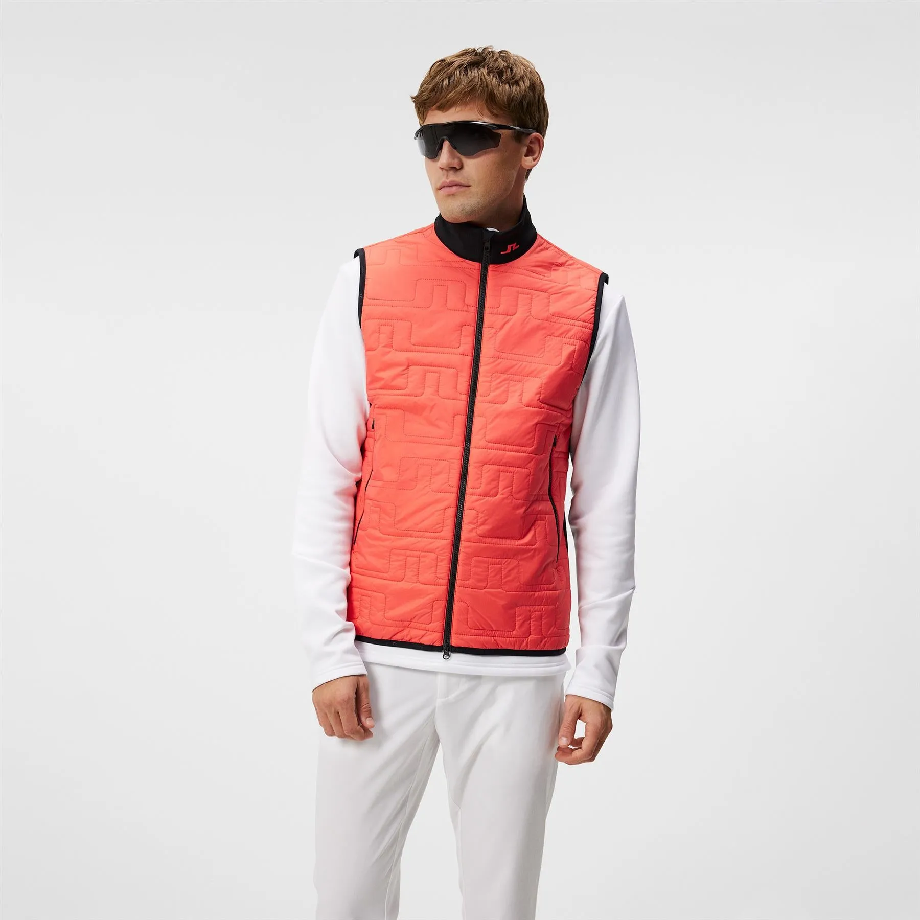 Stefano LX Mid Padded Hybrid Gilet Hot Coral - W23