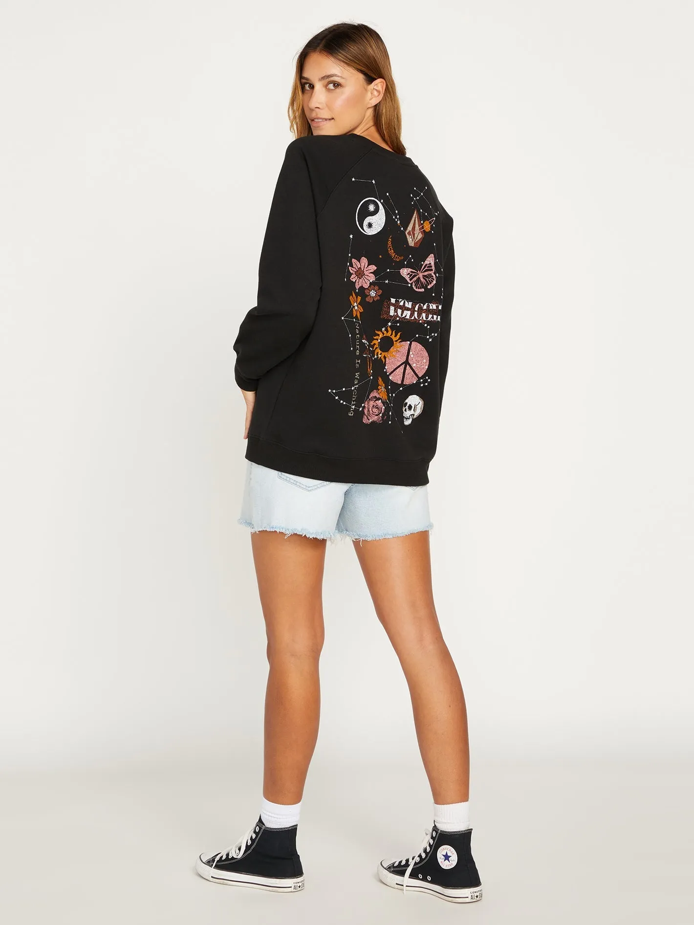 Stone Magic Boyfriend Crew Sweatshirt