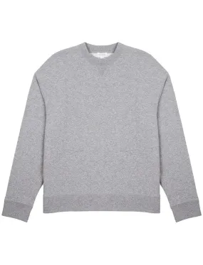 Sunspel Loopback Sweatshirt Grey Melange