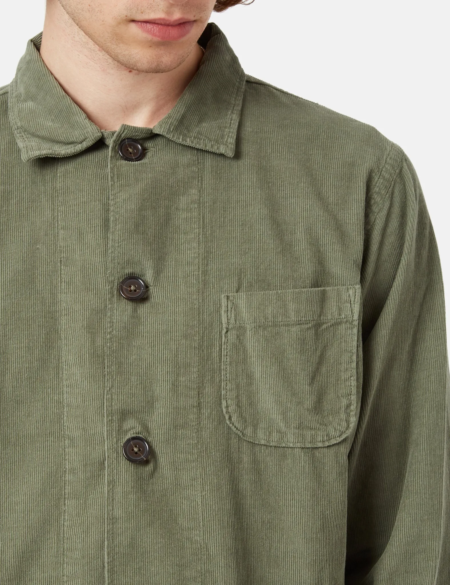 Universal Works Bakers Overshirt - Green