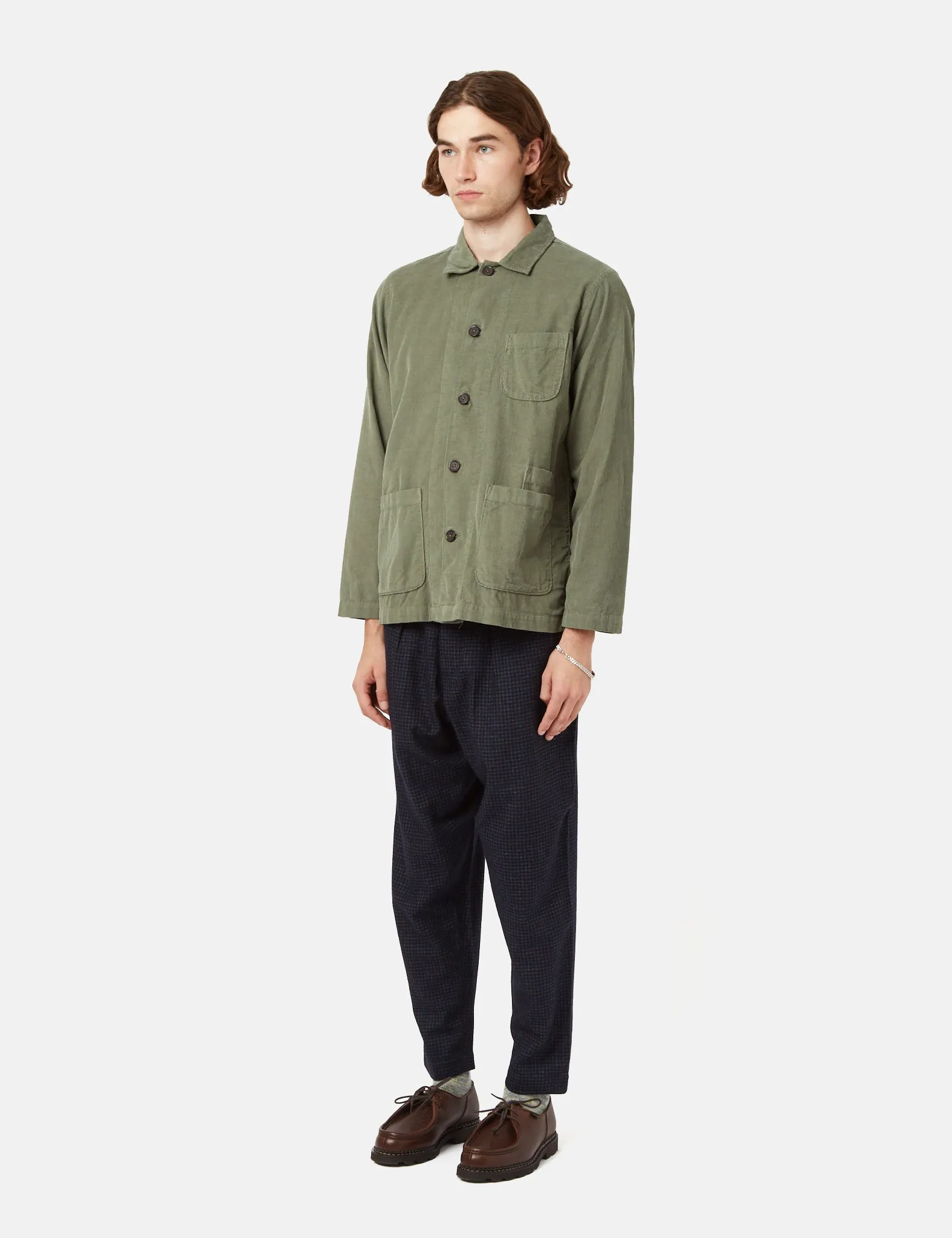 Universal Works Bakers Overshirt - Green