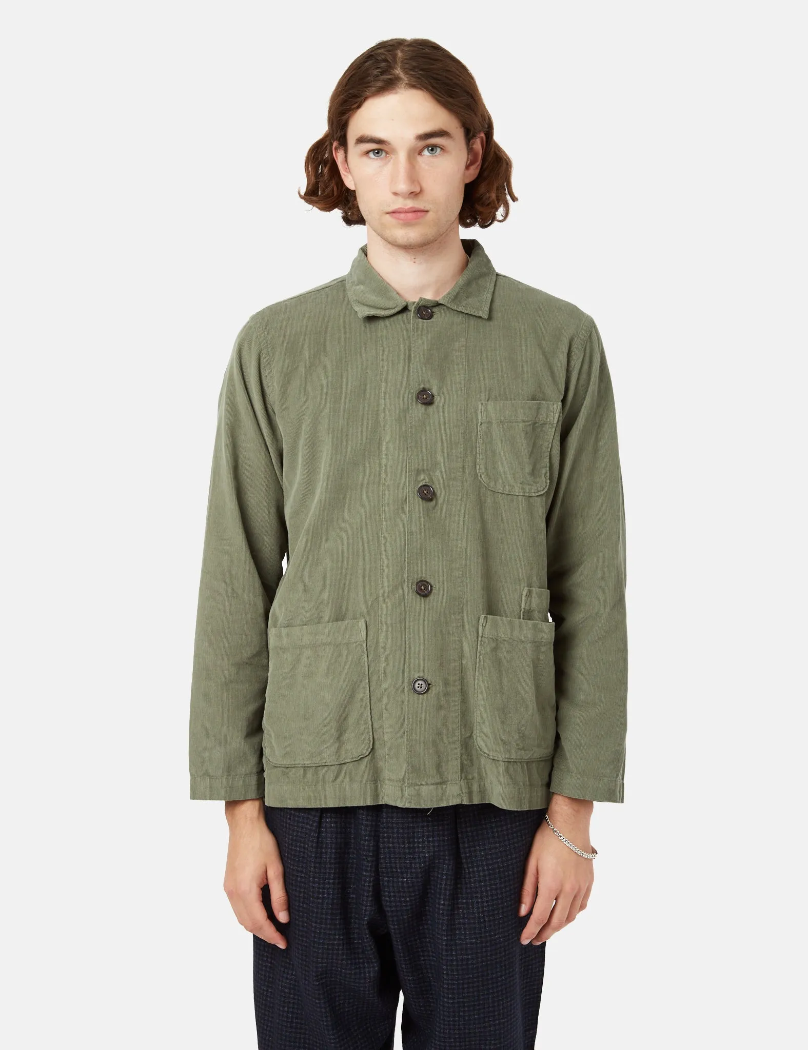 Universal Works Bakers Overshirt - Green