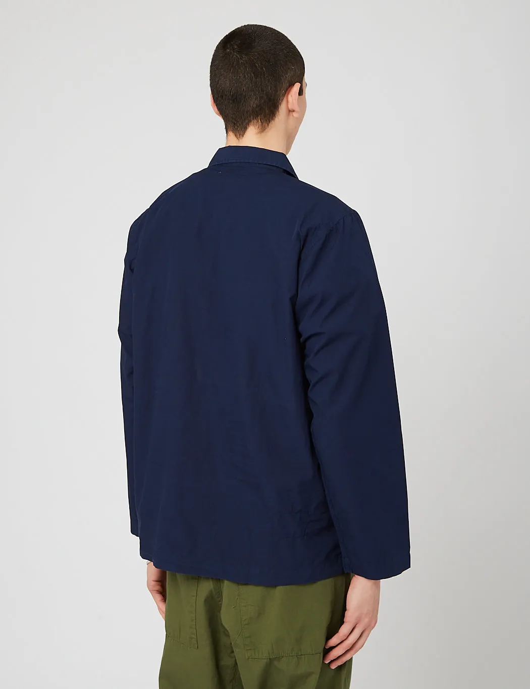 Universal Works Bakers Overshirt - Navy Blue