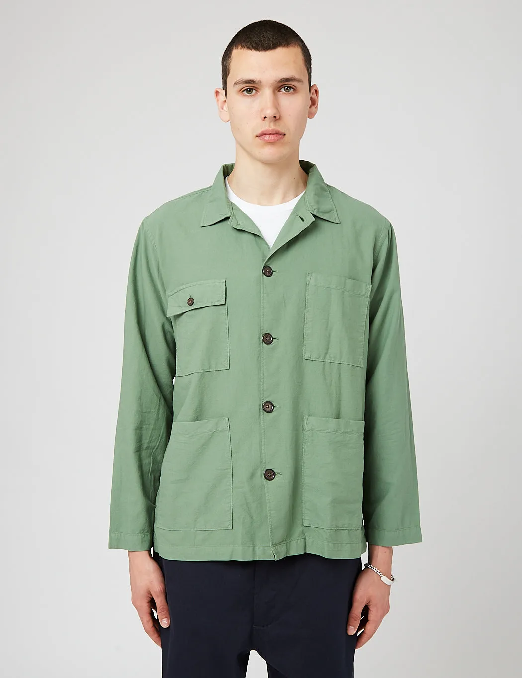 Universal Works Dockside Overshirt - Green