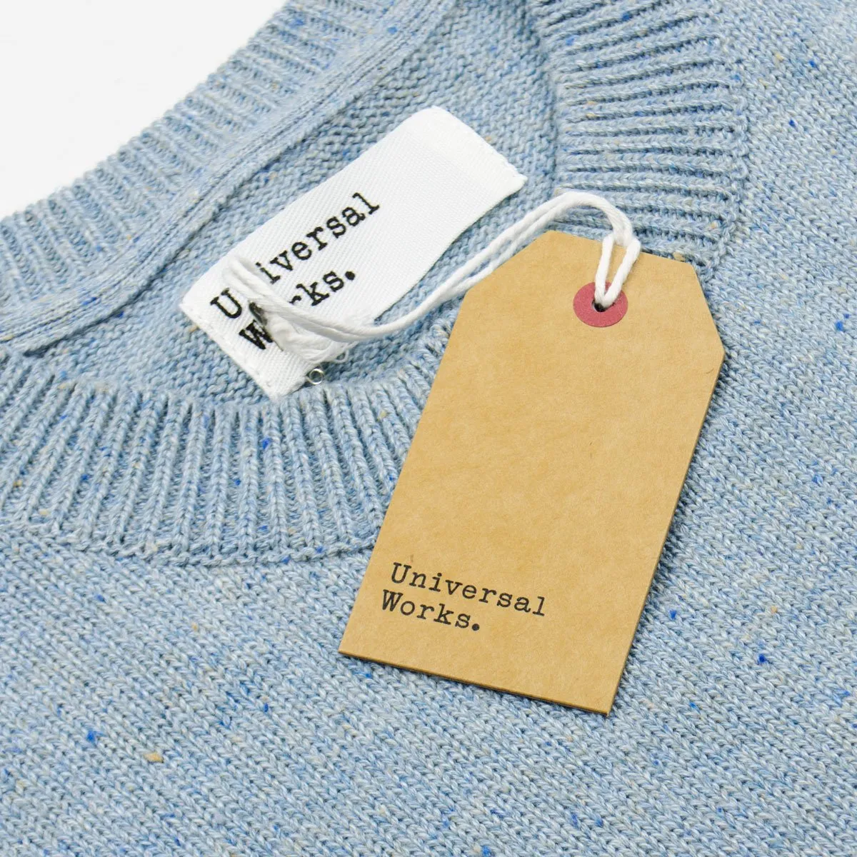 Universal Works - Loose Crew Jumper Cotton / Silk Knit - Cornish Blue