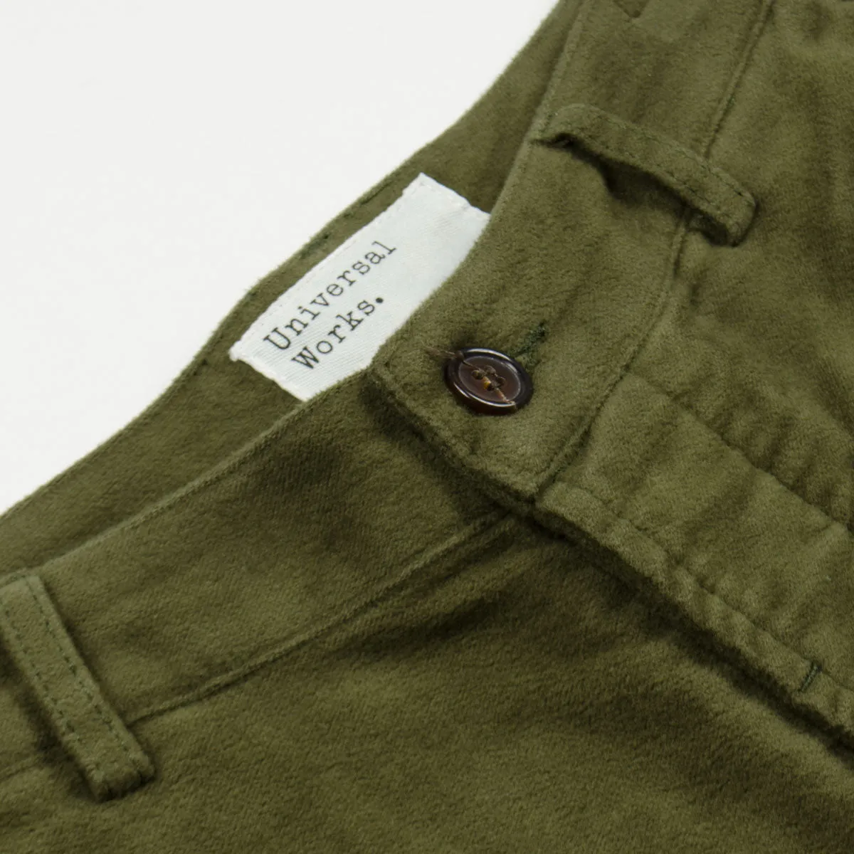 Universal Works - Military Chino Moleskin - Moss