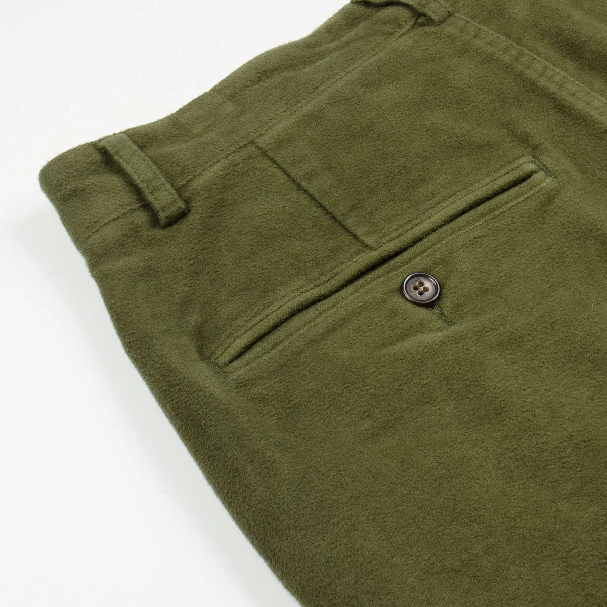 Universal Works - Military Chino Moleskin - Moss