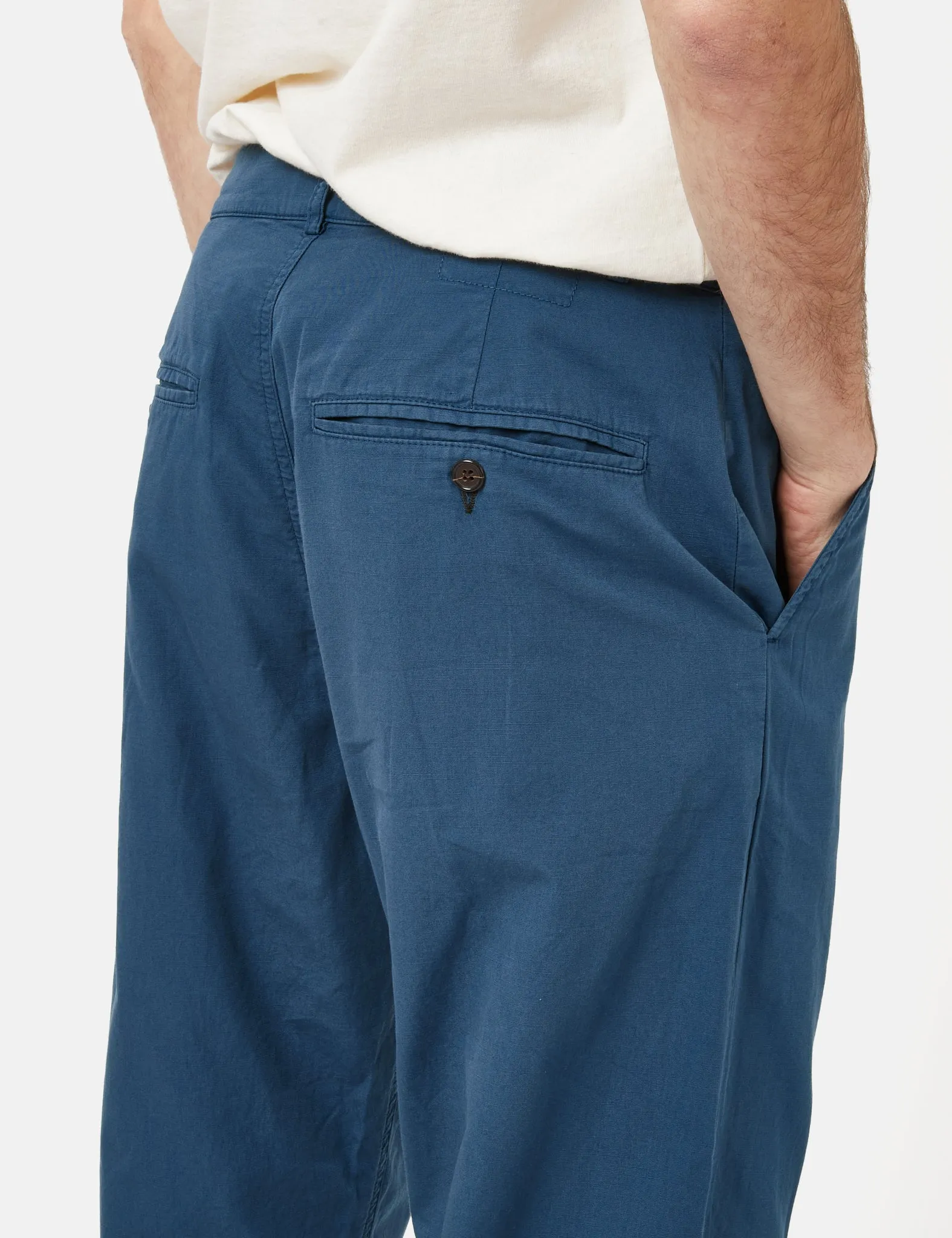 Universal Works RB Chino (Canvas) - Indigo Blue