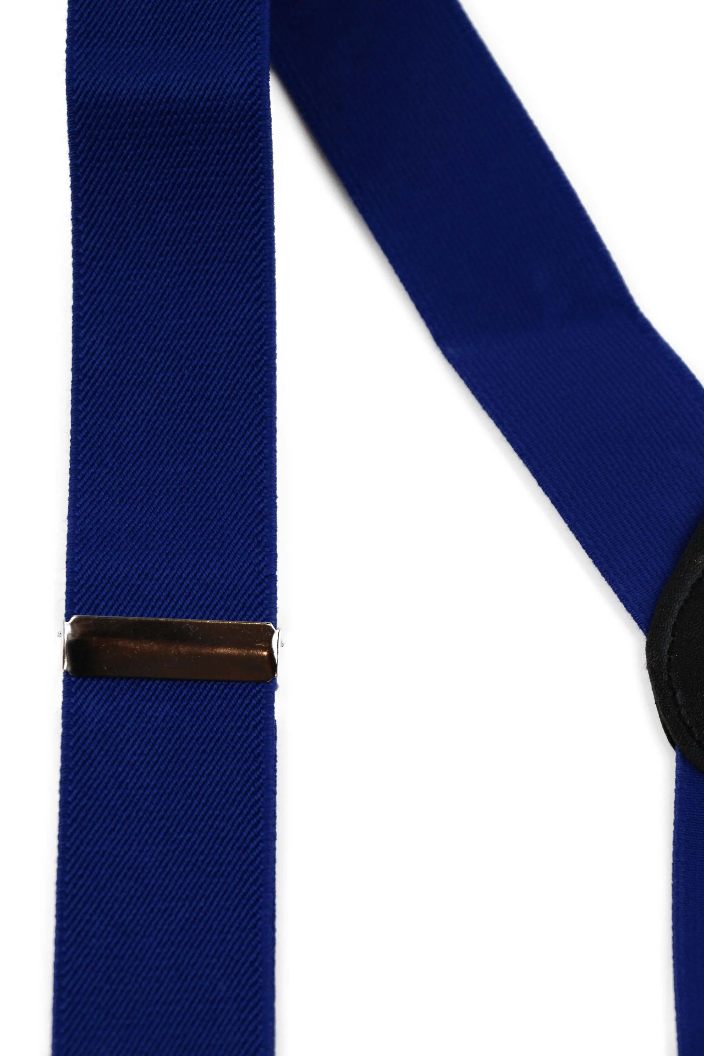 Wide Heavy Duty Adjustable 100cm Blue Adult Mens Suspenders