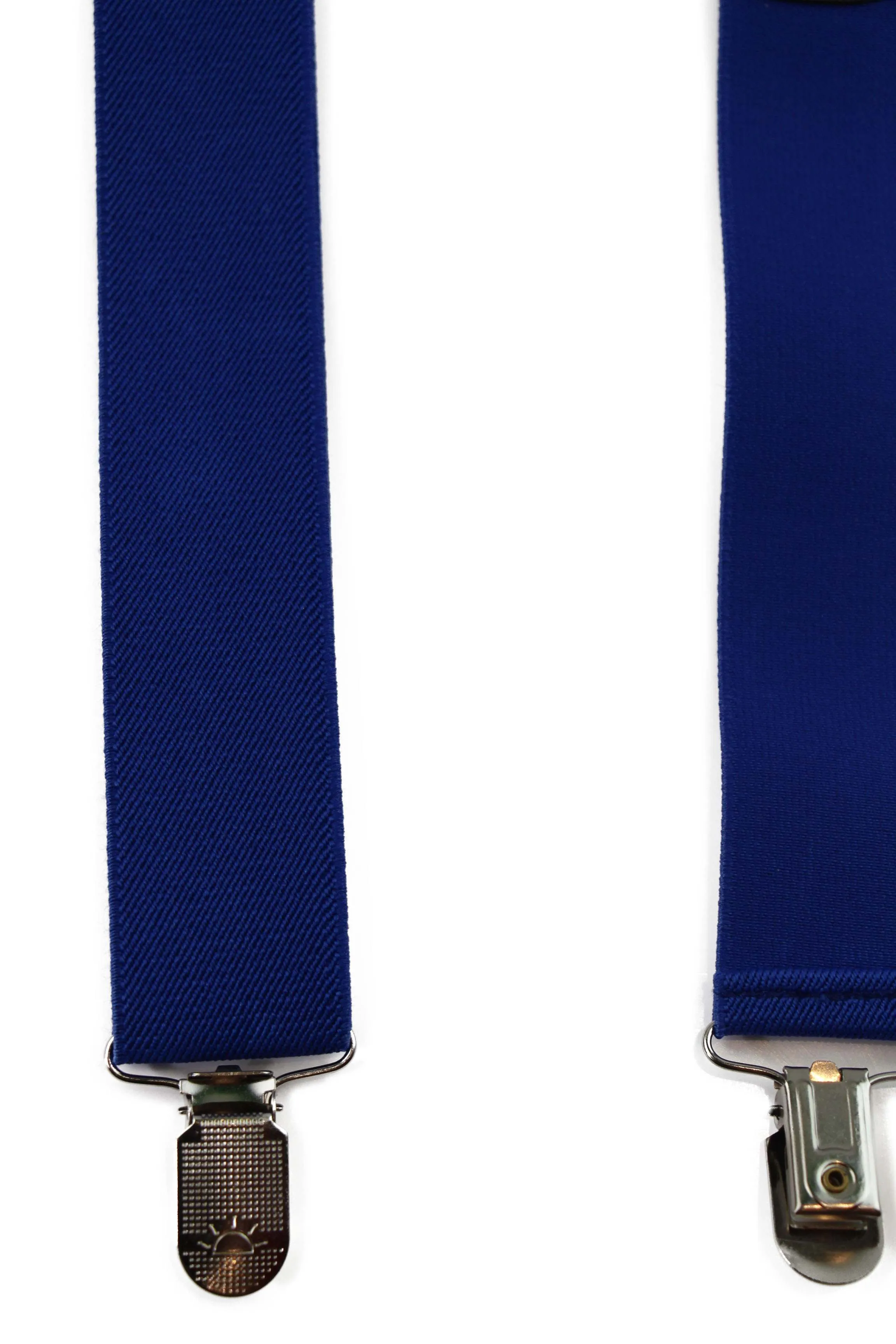 Wide Heavy Duty Adjustable 100cm Blue Adult Mens Suspenders