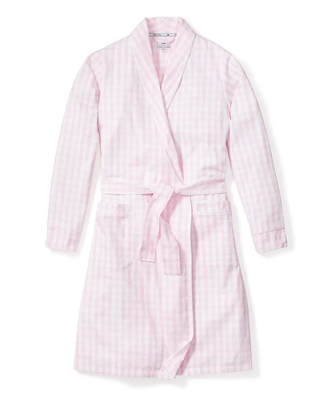 Women's Twill Robe | Pink Gingham