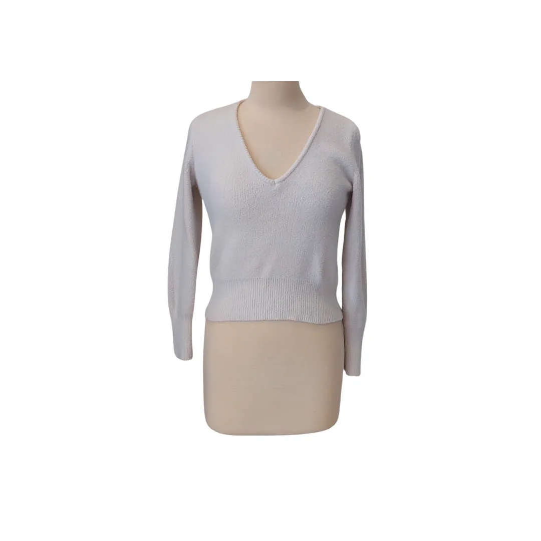 ZARA Ivory Cropped Sweater | Gently Used |