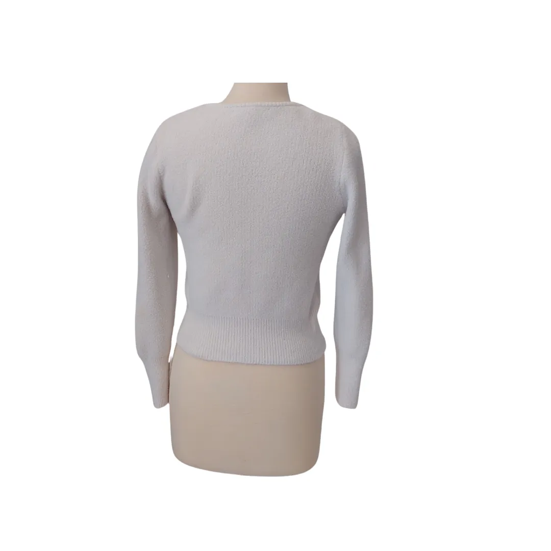 ZARA Ivory Cropped Sweater | Gently Used |