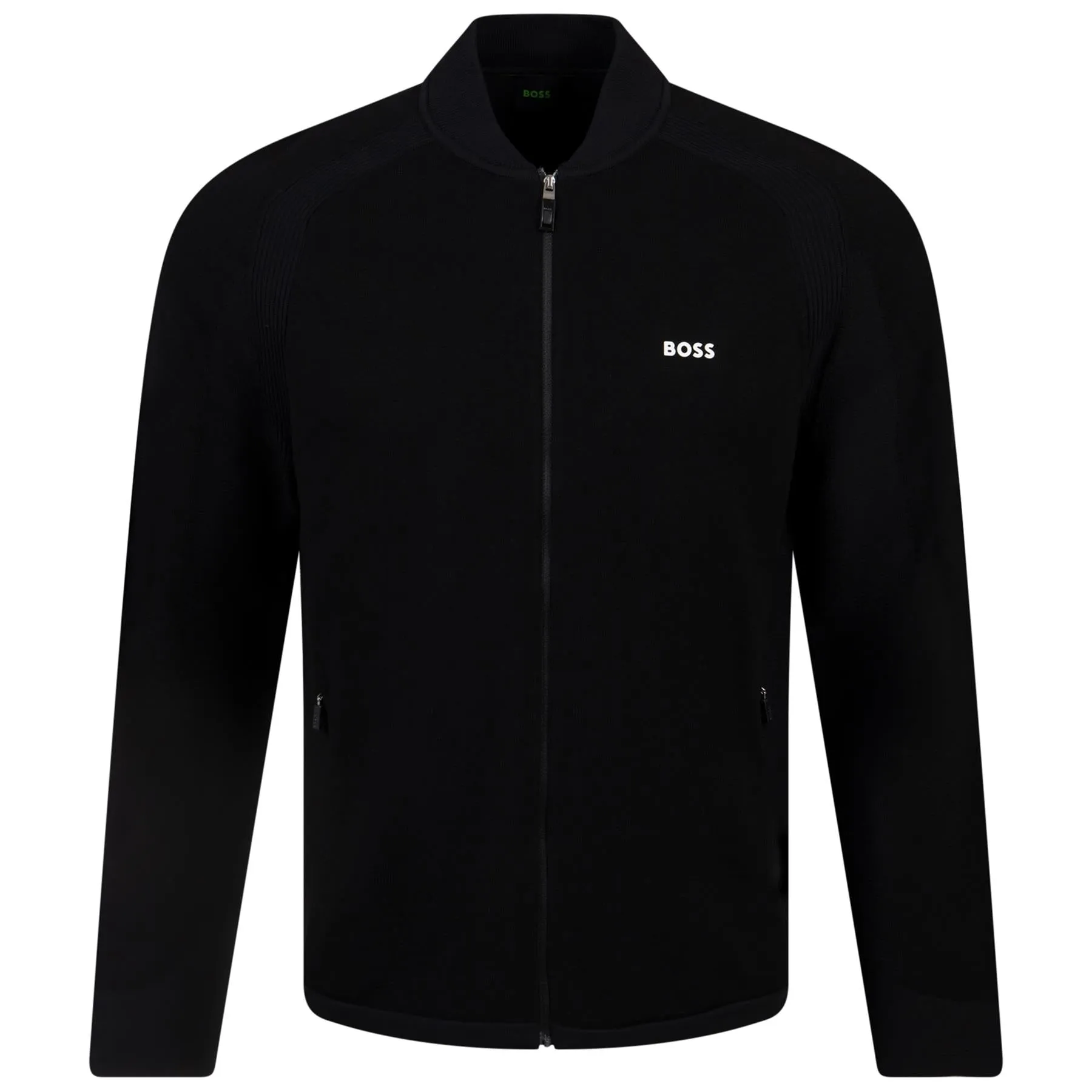 Zarlin Full Zip Regular Fit Mid Layer Black - W23